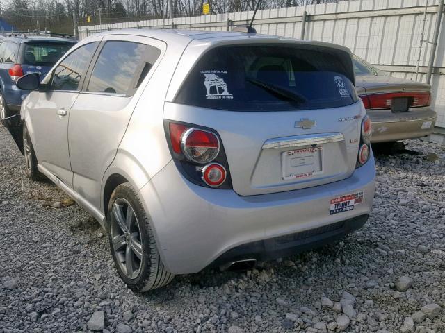 1G1JG6SB7G4181613 - 2016 CHEVROLET SONIC RS SILVER photo 3