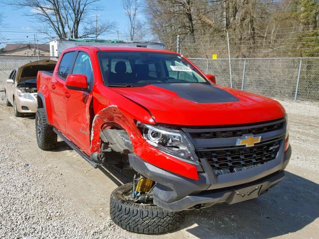 1GCGTEEN3J1202219 - 2018 CHEVROLET COLORADO Z RED photo 1