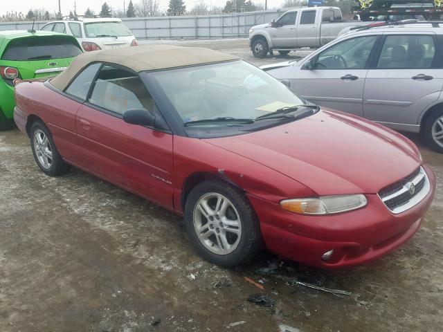 3C3EL55HXVT582812 - 1997 CHRYSLER SEBRING JX MAROON photo 1