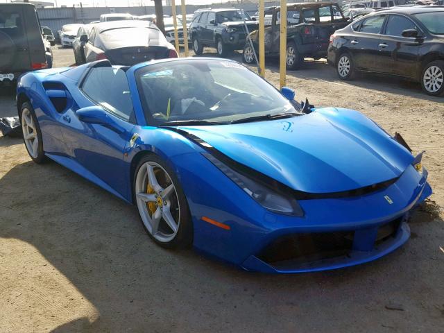 ZFF80AMA3J0236043 - 2018 FERRARI 488 SPIDER BLUE photo 1