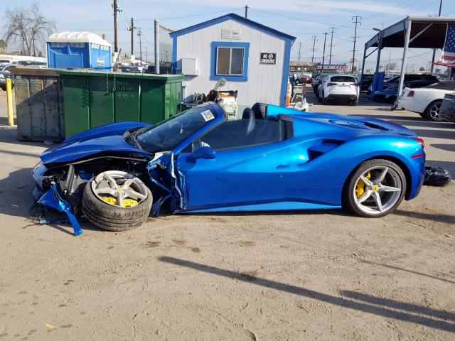 ZFF80AMA3J0236043 - 2018 FERRARI 488 SPIDER BLUE photo 9