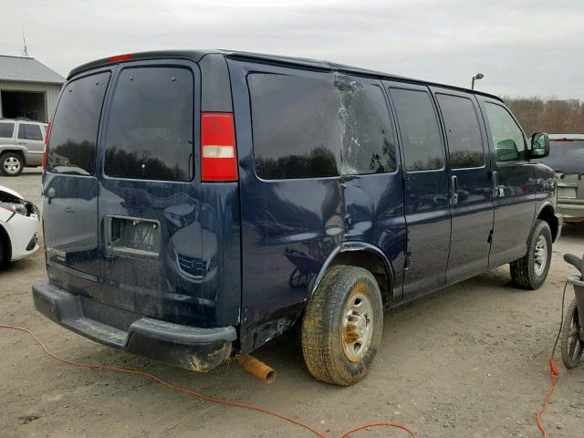 1GAGG25K181206166 - 2008 CHEVROLET EXPRESS G2 BLUE photo 4