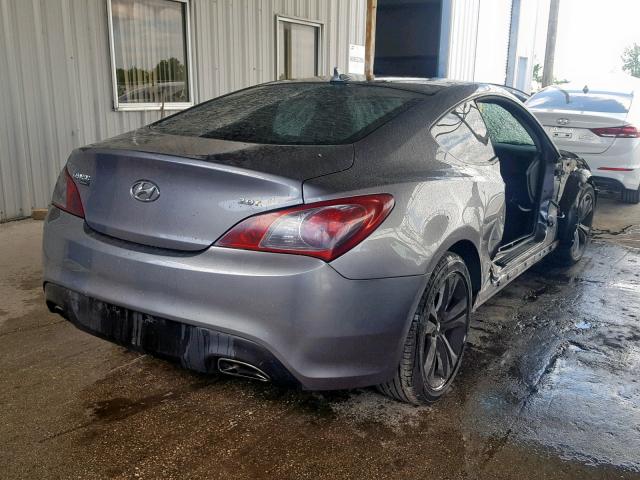 KMHHT6KD5AU014527 - 2010 HYUNDAI GENESIS CO GRAY photo 4