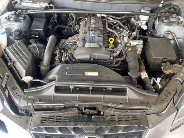 KMHHT6KD5AU014527 - 2010 HYUNDAI GENESIS CO GRAY photo 7