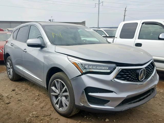 5J8TC2H50KL002897 - 2019 ACURA RDX SILVER photo 1