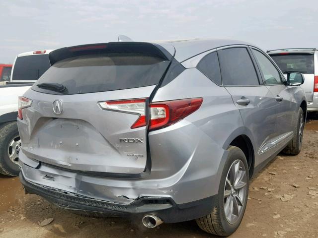 5J8TC2H50KL002897 - 2019 ACURA RDX SILVER photo 4