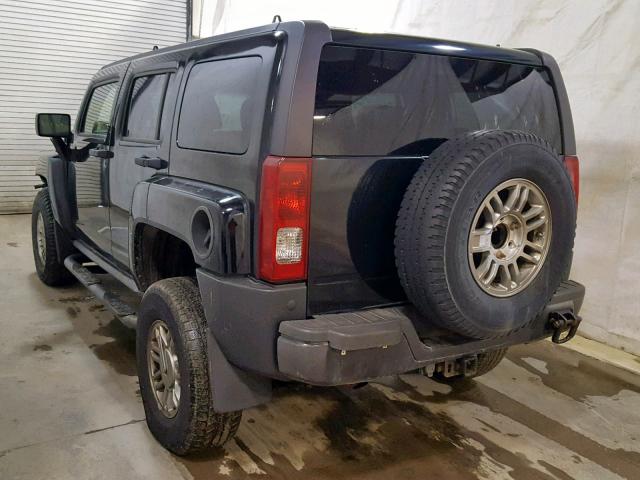 5GTDN136768125167 - 2006 HUMMER H3 BLACK photo 3