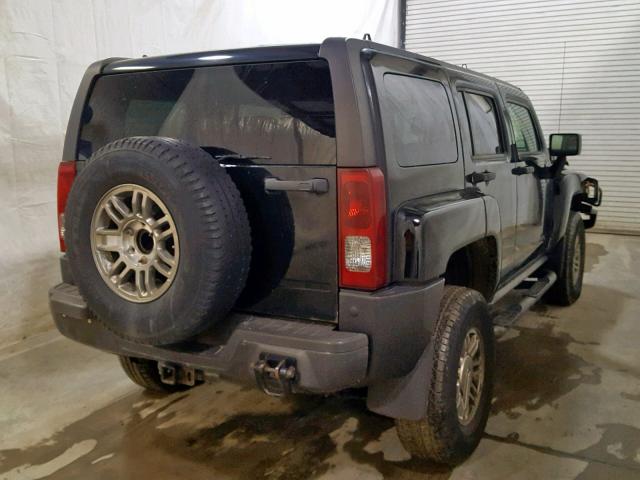 5GTDN136768125167 - 2006 HUMMER H3 BLACK photo 4