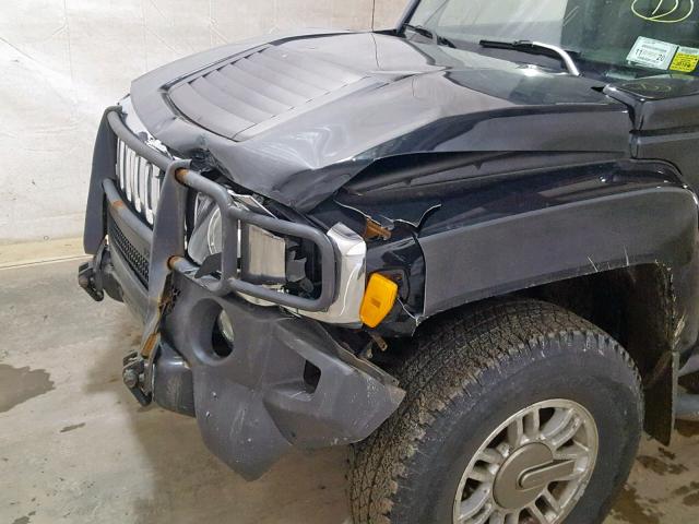 5GTDN136768125167 - 2006 HUMMER H3 BLACK photo 9