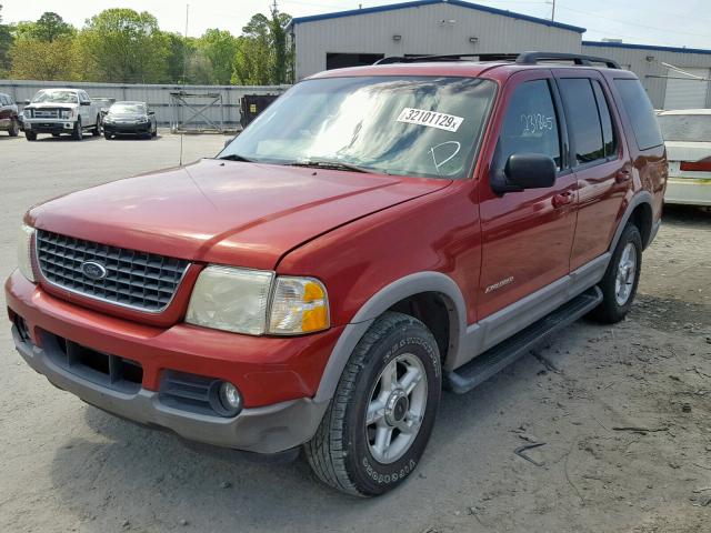 1FMZU63E62UC59007 - 2002 FORD EXPLORER X RED photo 2