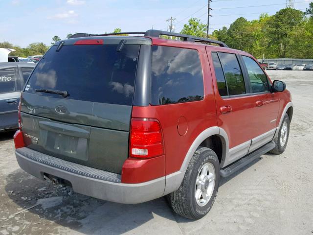 1FMZU63E62UC59007 - 2002 FORD EXPLORER X RED photo 4