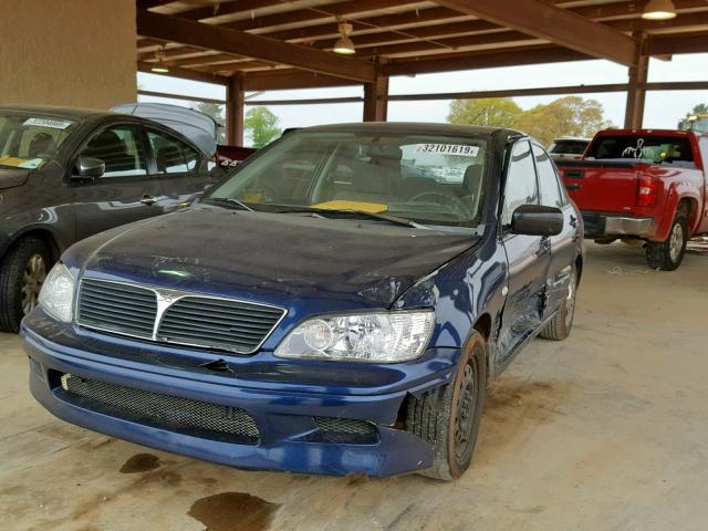 JA3AJ26E42U080560 - 2002 MITSUBISHI LANCER ES BLUE photo 2