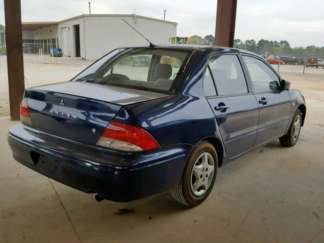 JA3AJ26E42U080560 - 2002 MITSUBISHI LANCER ES BLUE photo 4