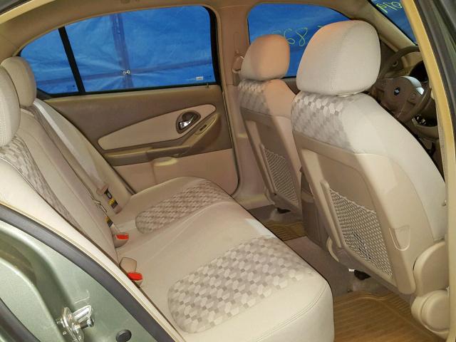 1G1ZT528X5F129231 - 2005 CHEVROLET MALIBU LS GREEN photo 6