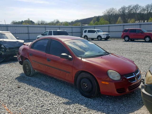 1B3ES26C53D204014 - 2003 DODGE NEON SE RED photo 1