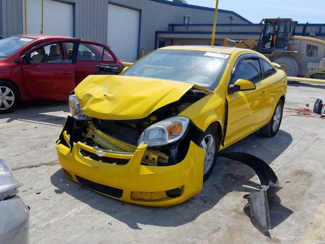 1G1AL15F967783052 - 2006 CHEVROLET COBALT LT YELLOW photo 2