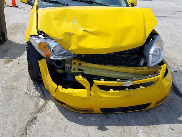 1G1AL15F967783052 - 2006 CHEVROLET COBALT LT YELLOW photo 7