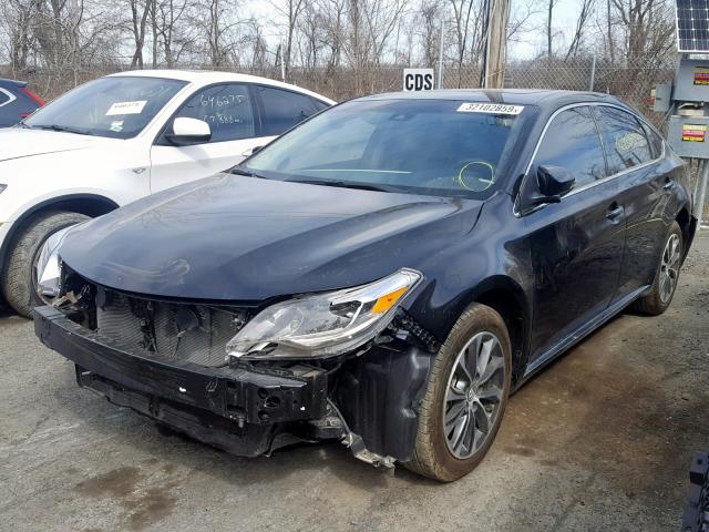 4T1BK1EB8JU272319 - 2018 TOYOTA AVALON XLE BLACK photo 2