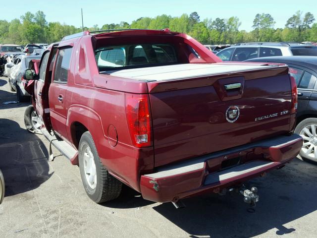 3GYEK62N16G114678 - 2006 CADILLAC ESCALADE E BURGUNDY photo 3