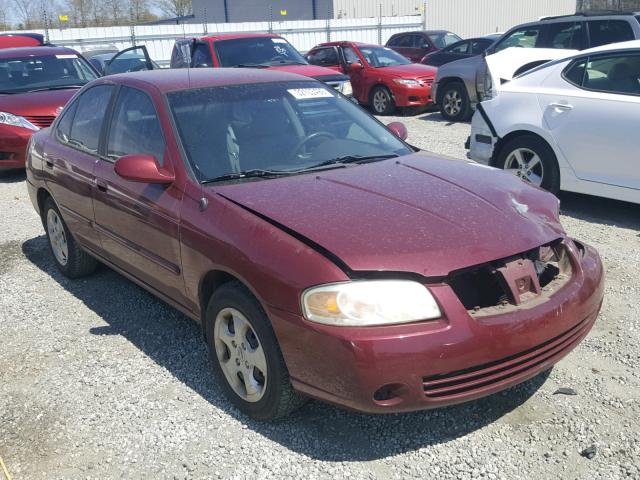 3N1CB51D44L882193 - 2004 NISSAN SENTRA 1.8 BURGUNDY photo 1