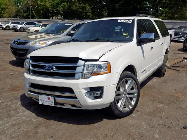 1FMJK1LT8HEA10747 - 2017 FORD EXPEDITION WHITE photo 2