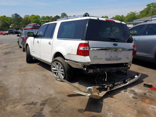 1FMJK1LT8HEA10747 - 2017 FORD EXPEDITION WHITE photo 3