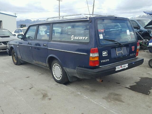 YV1AA8857L1876590 - 1990 VOLVO 240 BASE BLUE photo 3