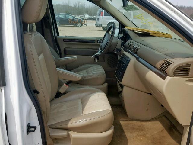 2MRDA22267BJ01641 - 2007 MERCURY MONTEREY L WHITE photo 5