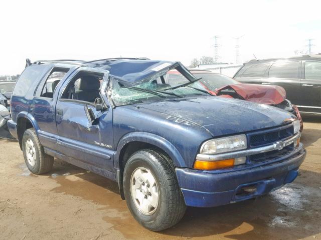 1GNDT13W9Y2315868 - 2000 CHEVROLET BLAZER BLUE photo 1