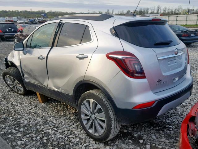 KL4CJASB4JB698739 - 2018 BUICK ENCORE PRE SILVER photo 3