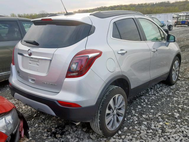 KL4CJASB4JB698739 - 2018 BUICK ENCORE PRE SILVER photo 4