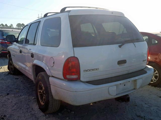 1B4HS28Y6XF621539 - 1999 DODGE DURANGO WHITE photo 3