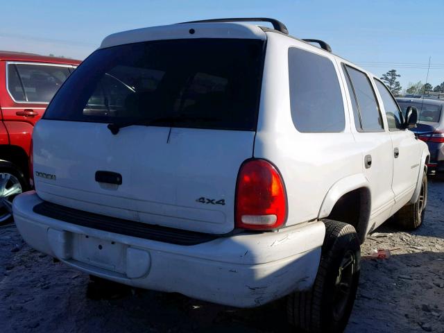 1B4HS28Y6XF621539 - 1999 DODGE DURANGO WHITE photo 4