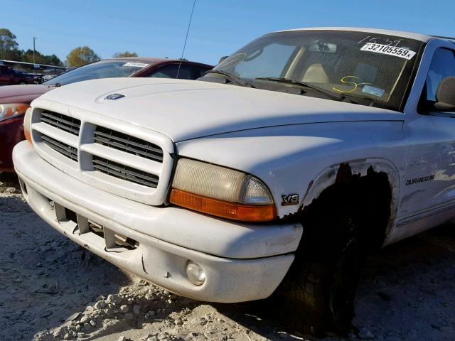 1B4HS28Y6XF621539 - 1999 DODGE DURANGO WHITE photo 9