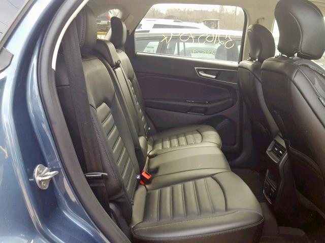 2FMPK4J98JBC45721 - 2018 FORD EDGE SEL BLUE photo 6