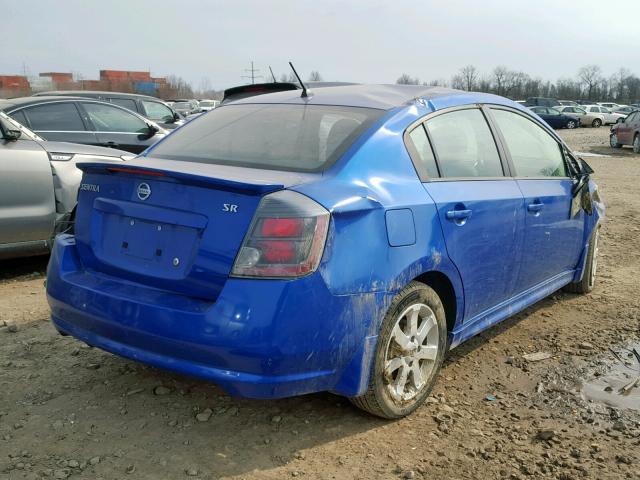 3N1AB6AP4CL682193 - 2012 NISSAN SENTRA 2.0 BLUE photo 4