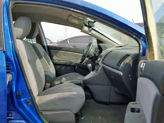 3N1AB6AP4CL682193 - 2012 NISSAN SENTRA 2.0 BLUE photo 5