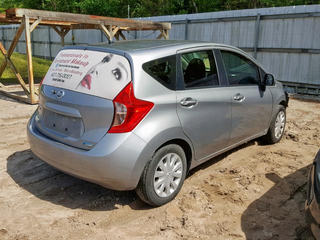 3N1CE2CP5EL399925 - 2014 NISSAN VERSA NOTE GRAY photo 4