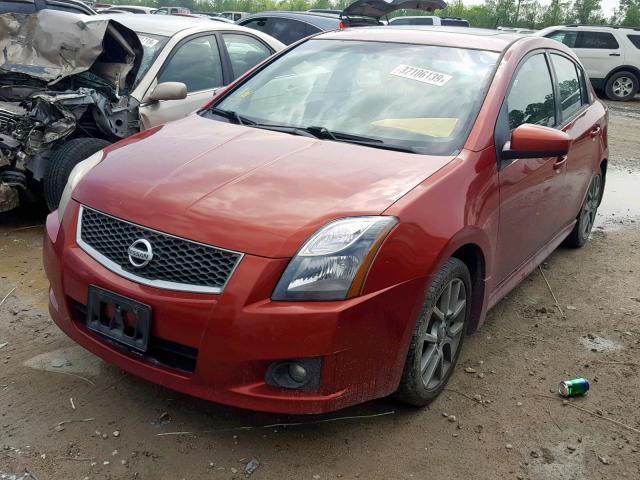 3N1BB6AP1AL650254 - 2010 NISSAN SENTRA SE- RED photo 2