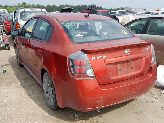 3N1BB6AP1AL650254 - 2010 NISSAN SENTRA SE- RED photo 3