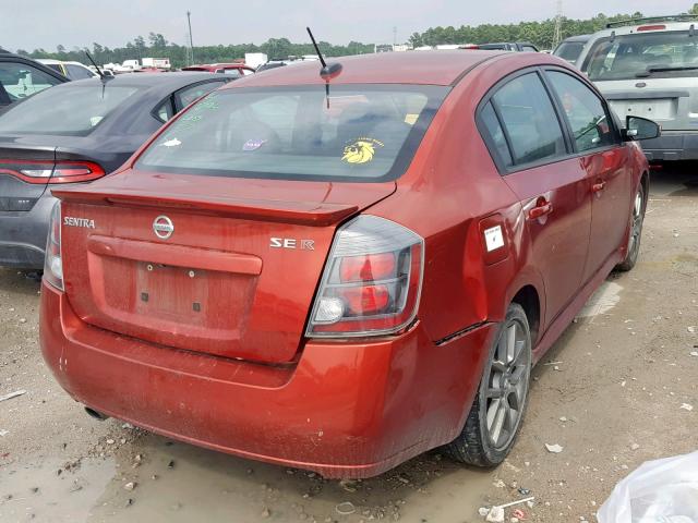 3N1BB6AP1AL650254 - 2010 NISSAN SENTRA SE- RED photo 4