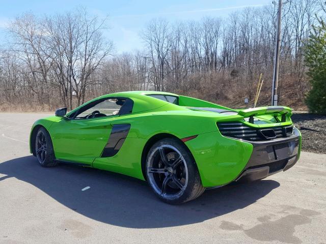 SBM11FAA0GW005595 - 2016 MCLAREN AUTOMOTIVE 650S SPIDE GREEN photo 3