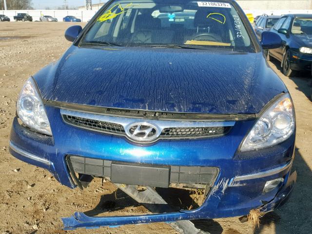 KMHDC8AE2CU156664 - 2012 HYUNDAI ELANTRA TO BLUE photo 9