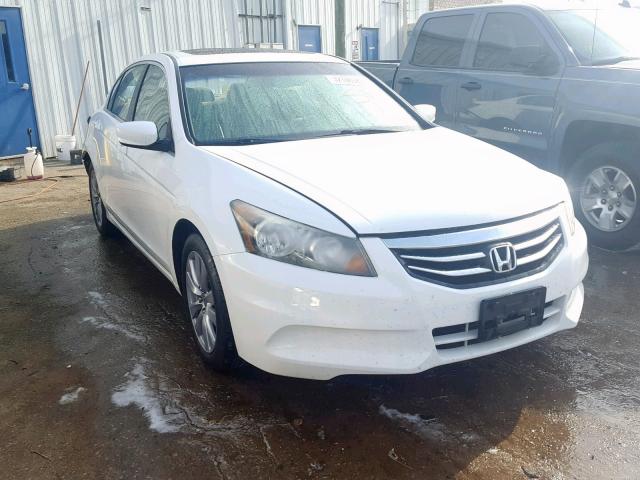 1HGCP2F8XBA039145 - 2011 HONDA ACCORD EXL WHITE photo 1