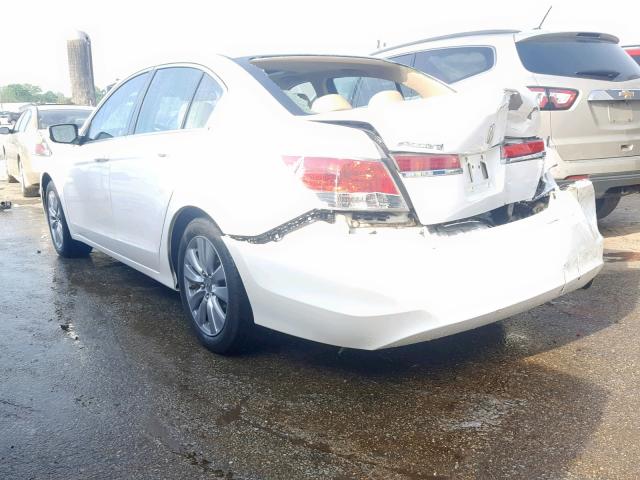 1HGCP2F8XBA039145 - 2011 HONDA ACCORD EXL WHITE photo 3