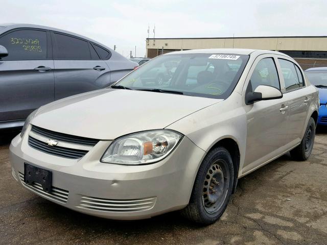 1G1AT58H897197502 - 2009 CHEVROLET COBALT LT TAN photo 2