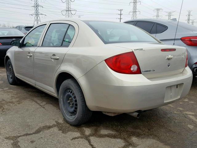 1G1AT58H897197502 - 2009 CHEVROLET COBALT LT TAN photo 3