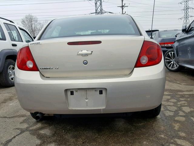 1G1AT58H897197502 - 2009 CHEVROLET COBALT LT TAN photo 9