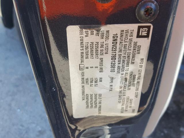 1GNDV23178D126810 - 2008 CHEVROLET UPLANDER L 灰色 照片 10