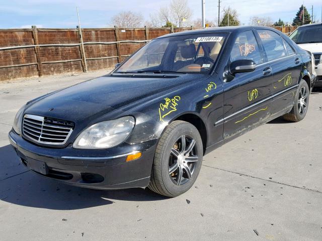 WDBNG75J42A267567 - 2002 MERCEDES-BENZ S 500 BLACK photo 2